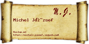 Michel József névjegykártya